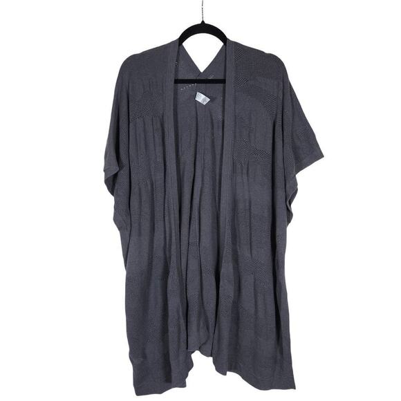 Lululemon Womens Find Your Light Wrap Heathered Gray Moonwalk Silk Camo Cardigan - Picture 1 of 15